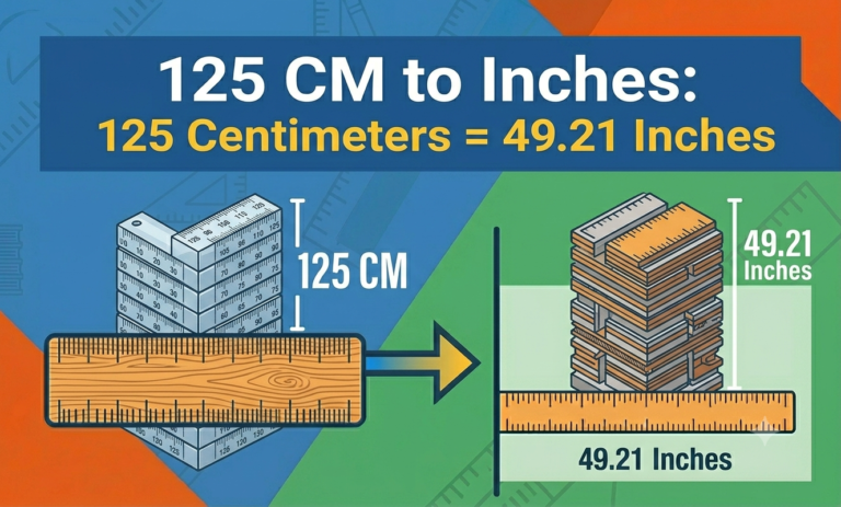 125 cm to inches