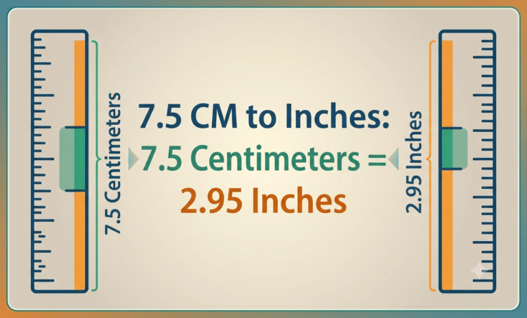 7.5 cm to inches