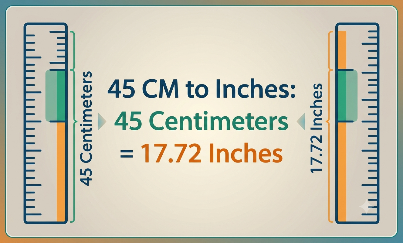 45cm in inches