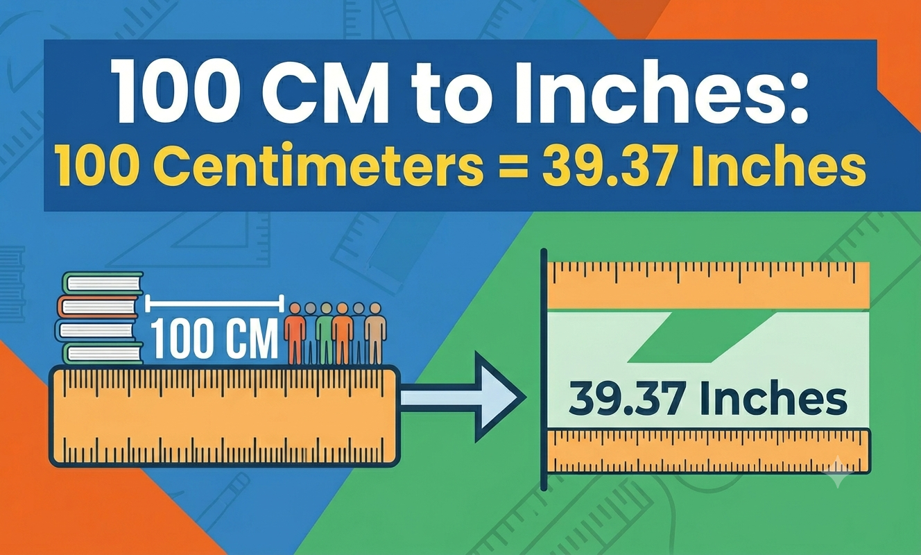 100cm to inches