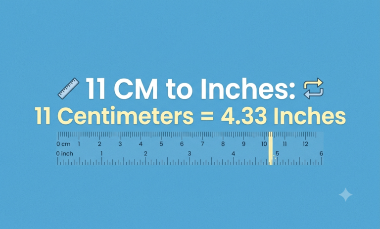 11 cm in inches