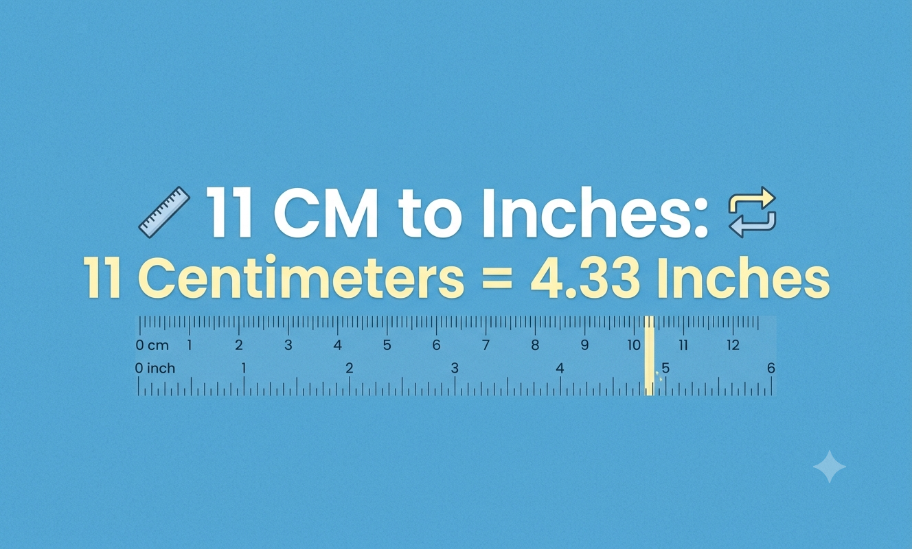 11 cm in inches