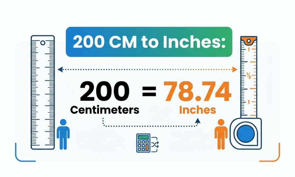 200cm to inches
