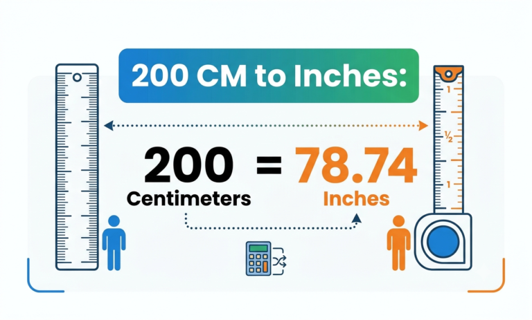 200cm to inches