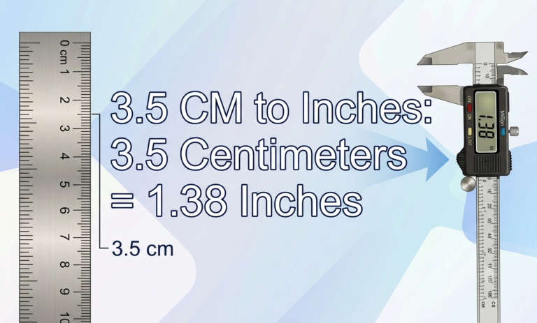 3.5 cm to inches