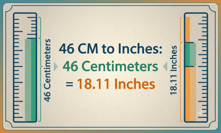46cm to inches