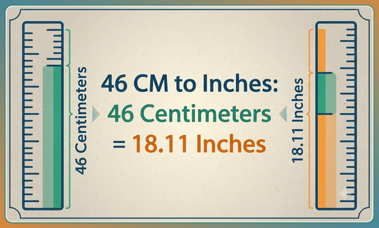 46cm to inches