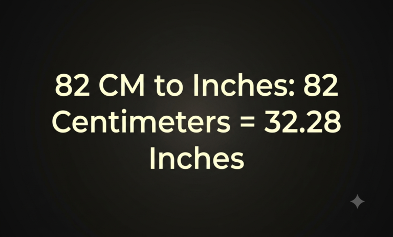 82 cm in inches