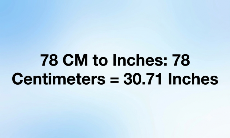 78cm to inches