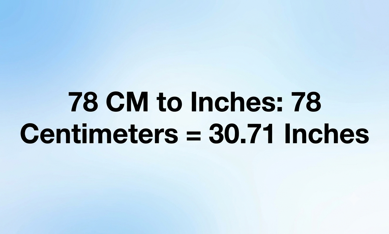 78cm to inches