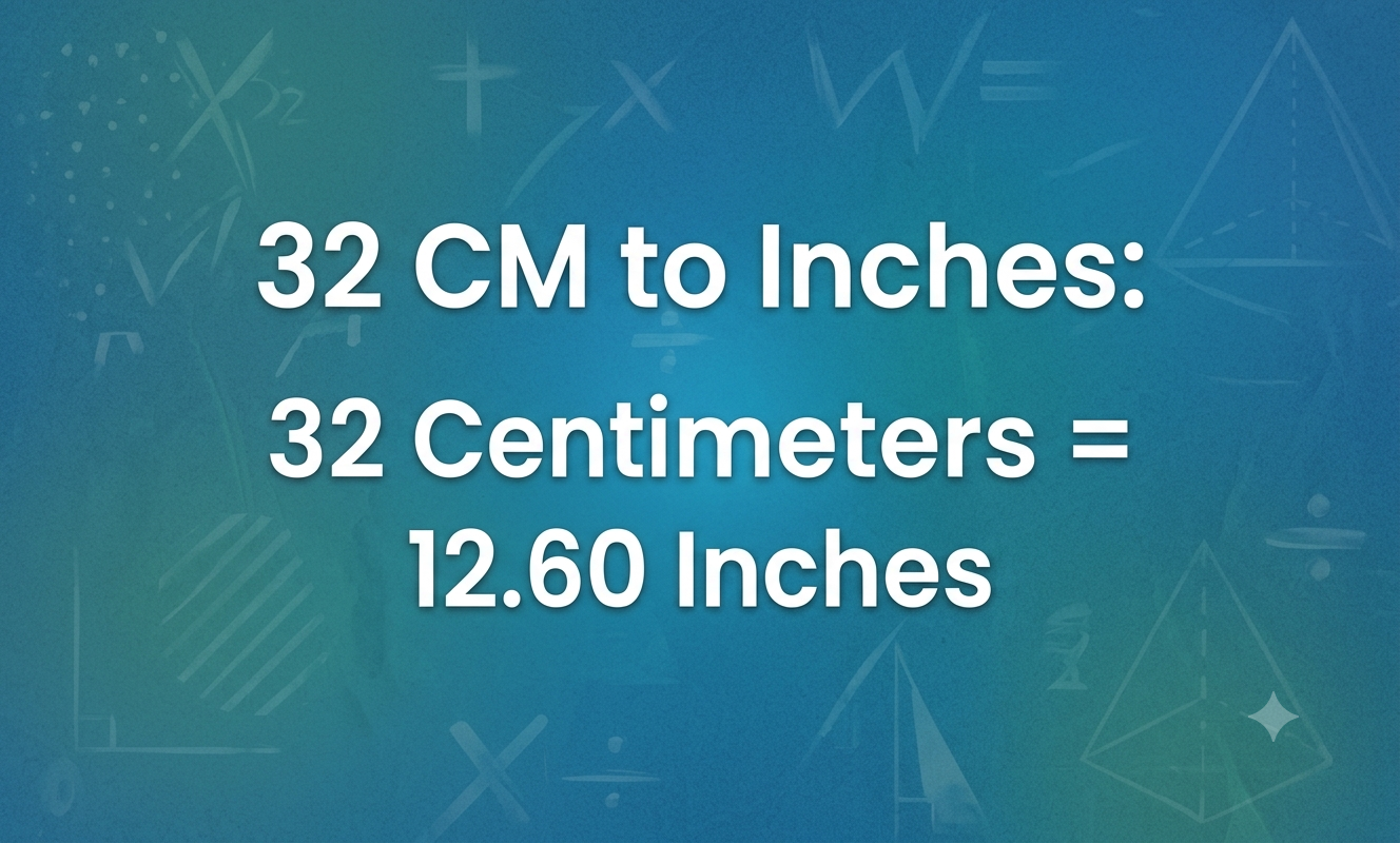 32cm to inches