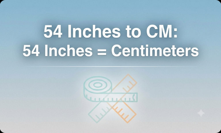 54 inches in cm