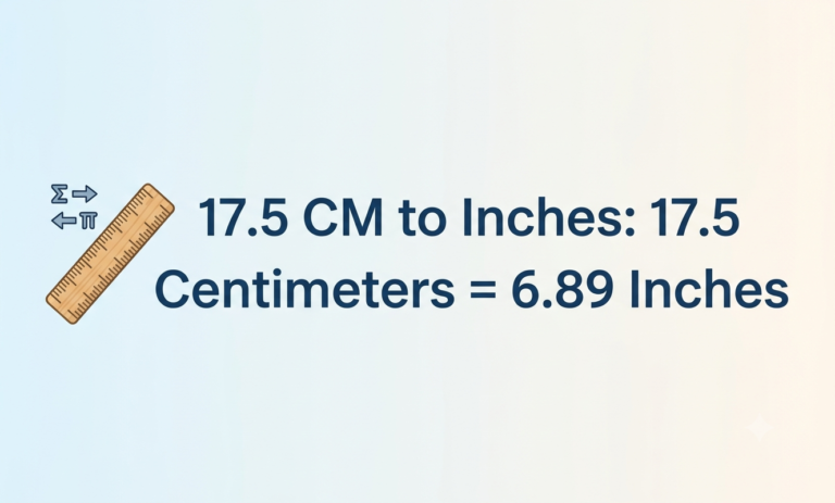 17.5 cm to inches