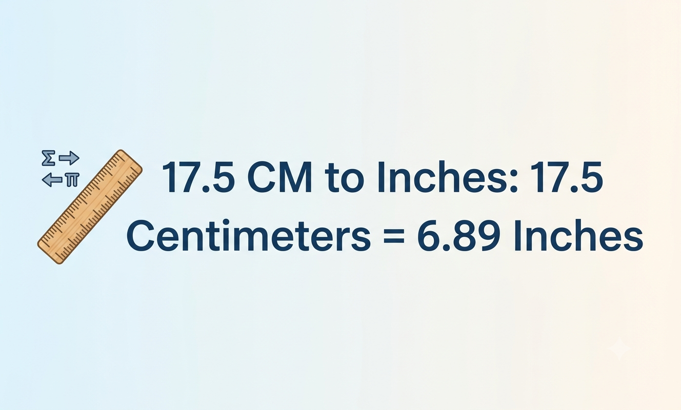 17.5 cm to inches