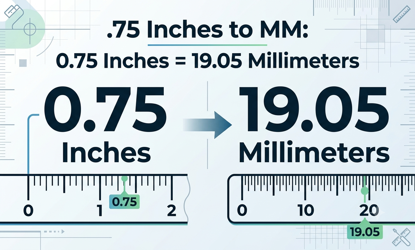 .75 inches to mm