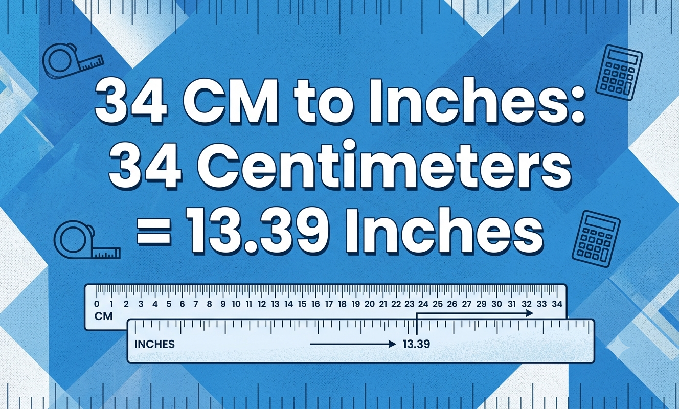 34cm to inches