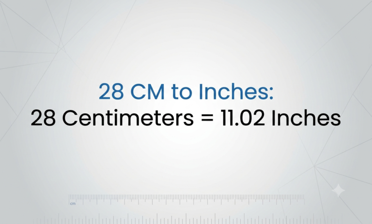 28 cm in inches