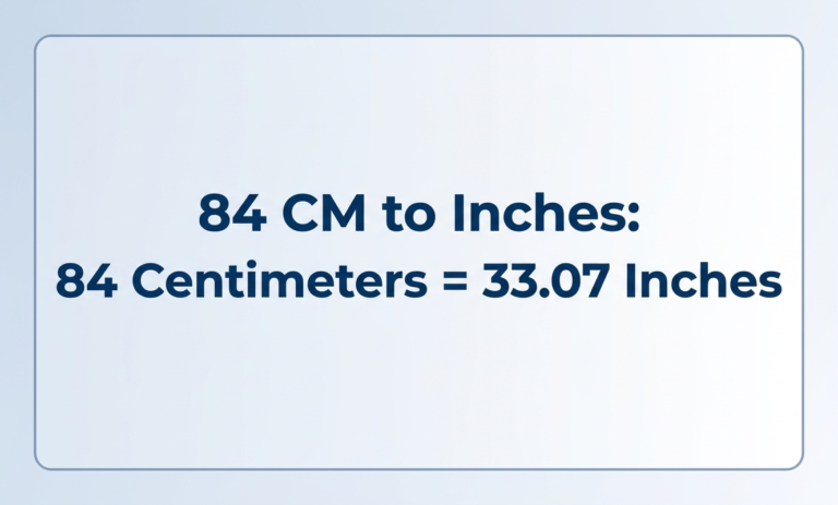 84cm to inches