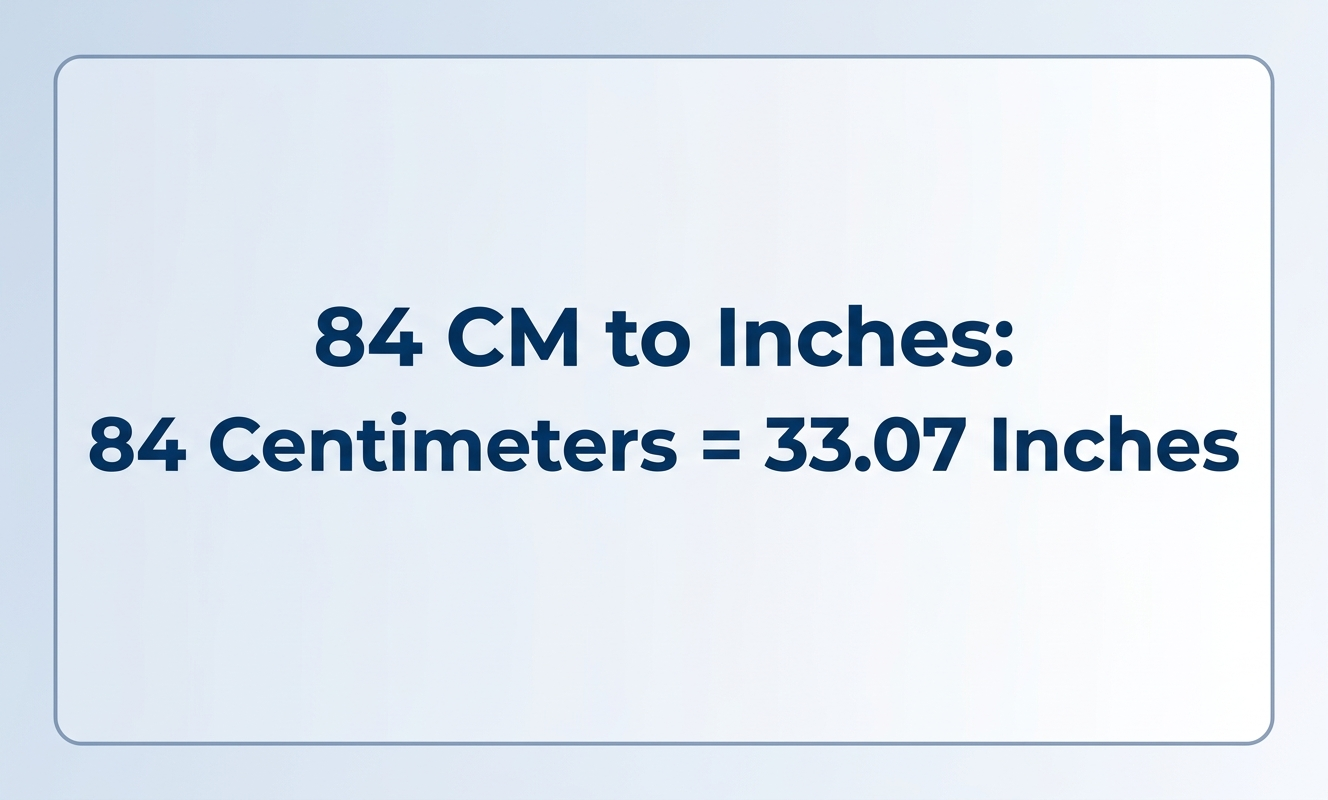 84cm to inches