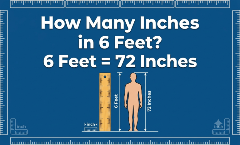 how many inches in 6 feet