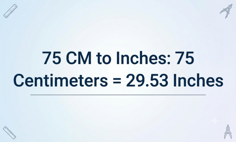 75cm in inches