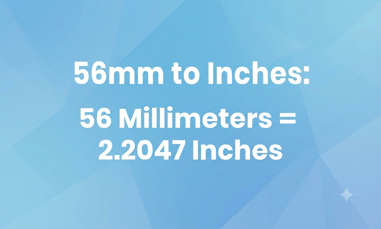 56mm to inches