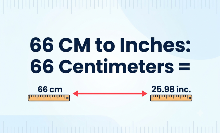 66cm to inches