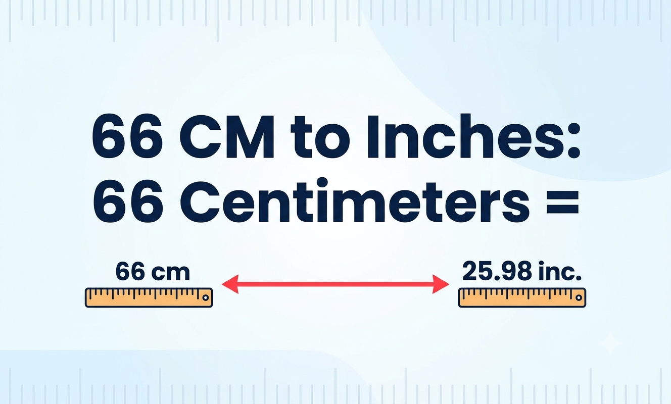 66cm to inches