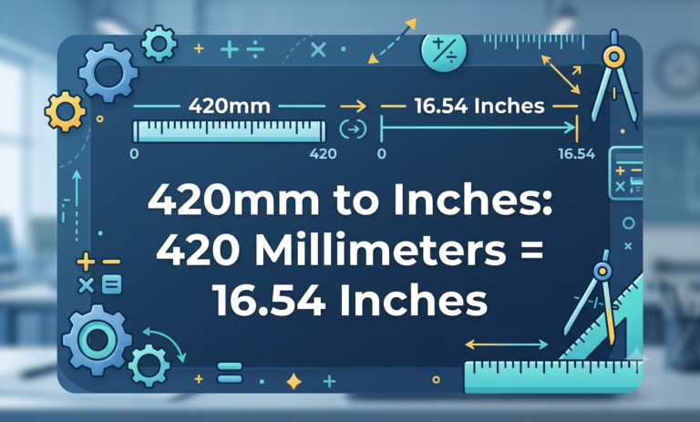 420mm to inches