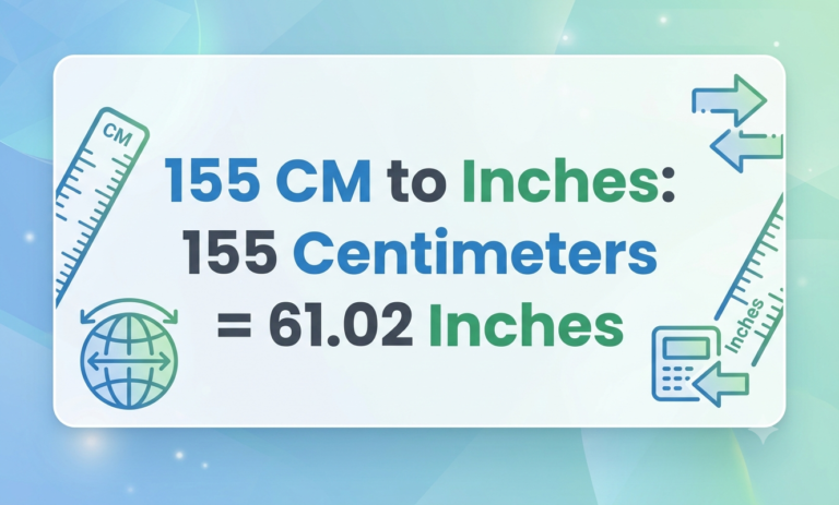 155cm to inches