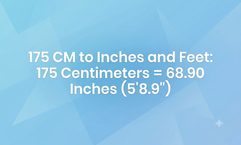 175cm to inches and feet