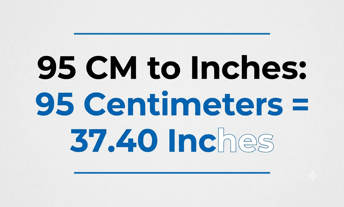 95cm to inches