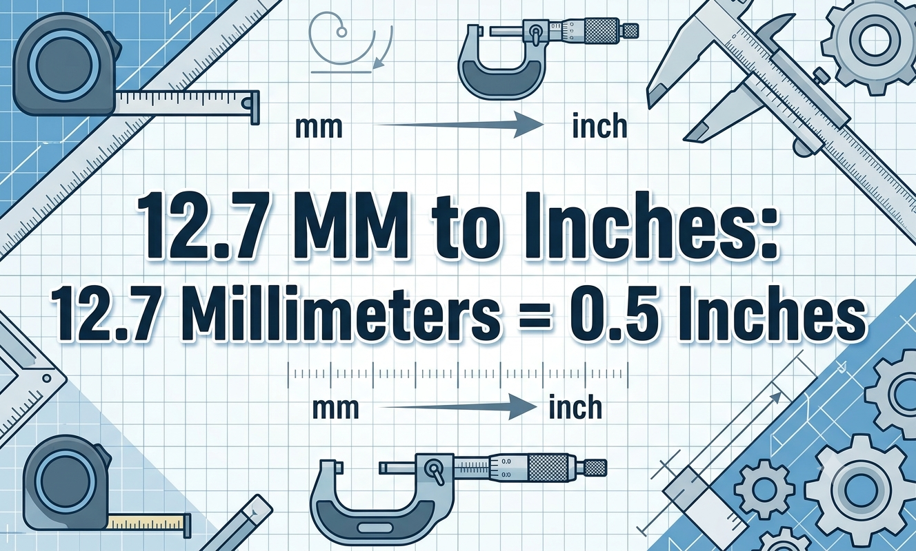 12.7 mm to inches