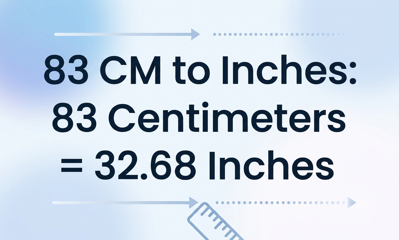 83 cm to inches