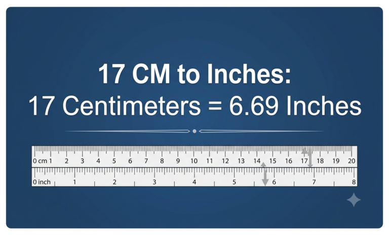 17 cm in inches
