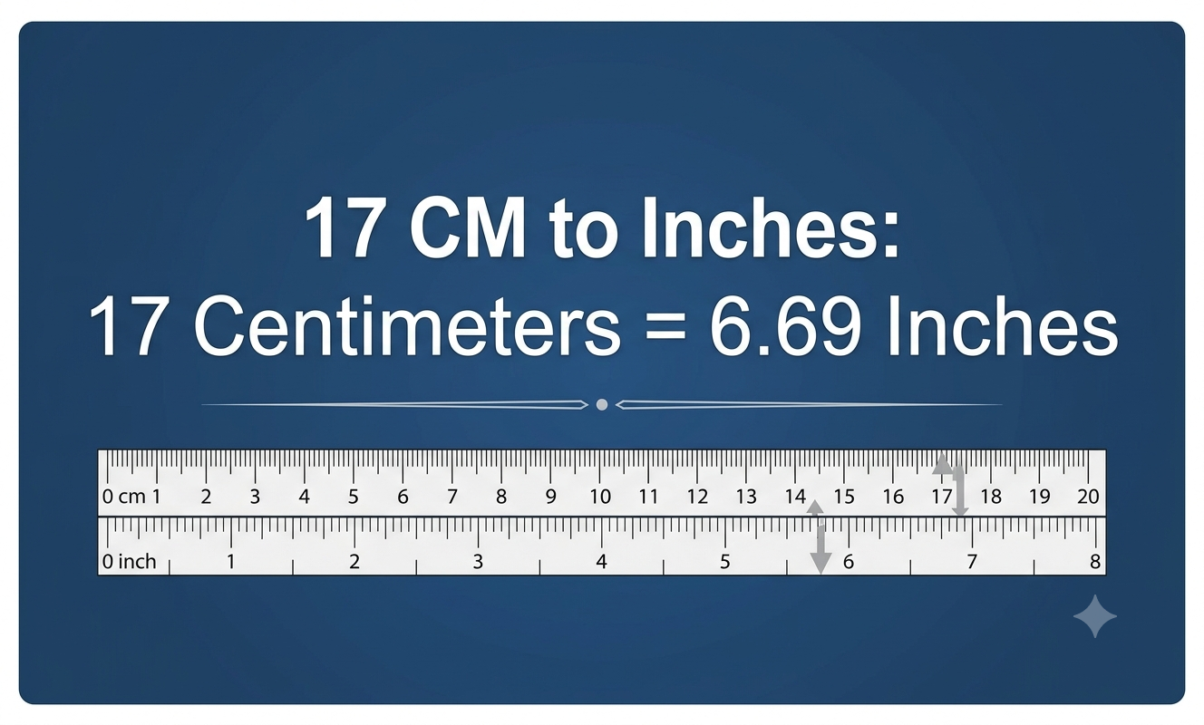 17 cm in inches
