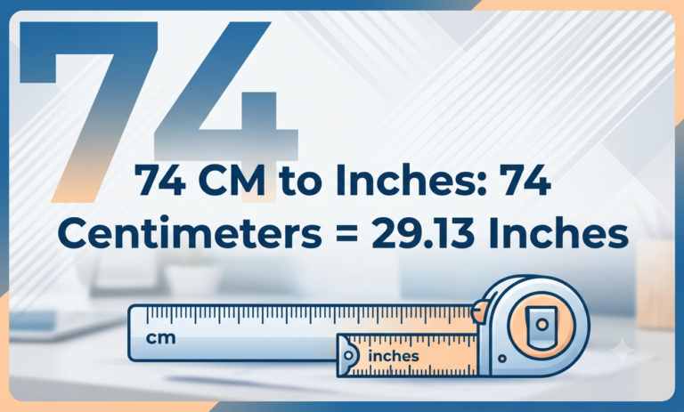 74cm to inches