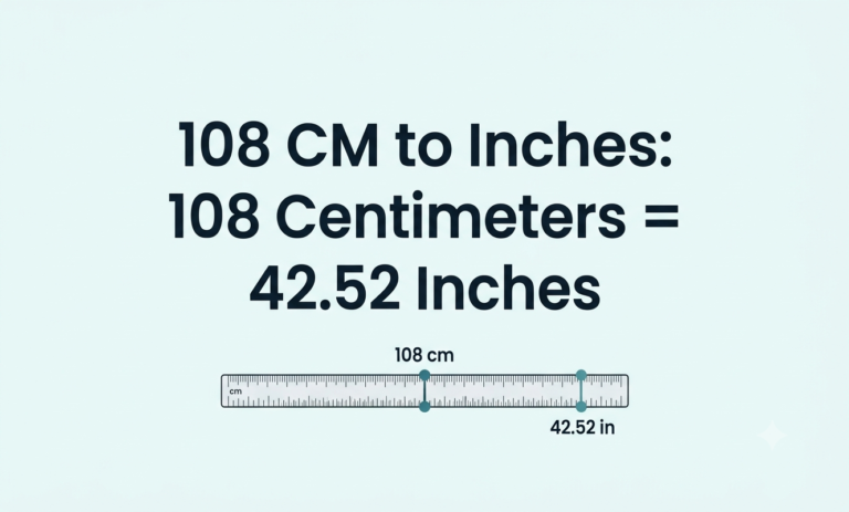 108 cm in inches