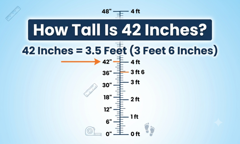 how tall is 42 inches