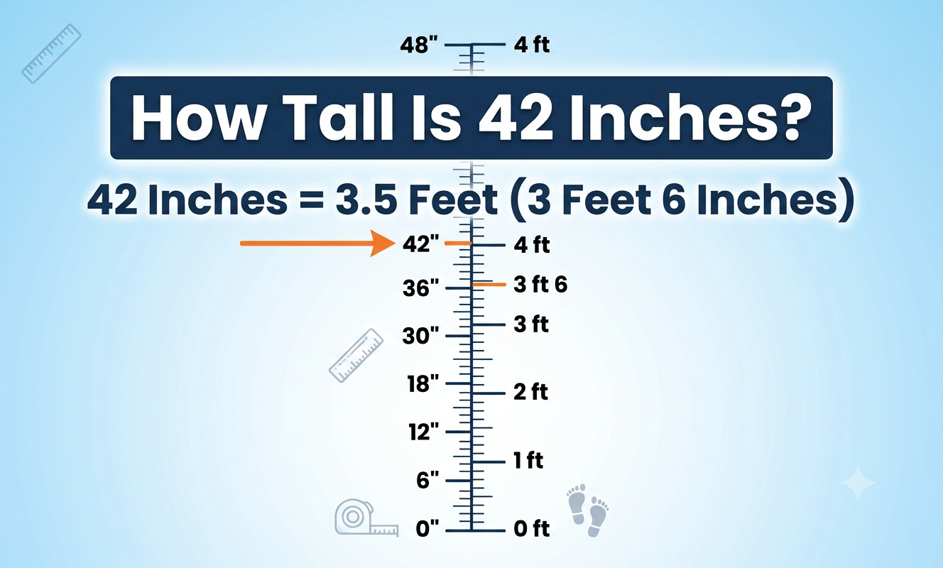 how tall is 42 inches