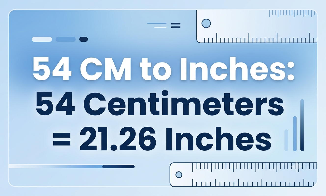 54cm to inches