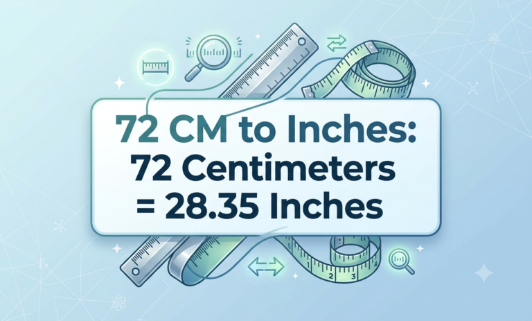 72cm to inches