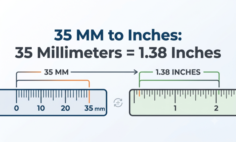 35 mm to inches