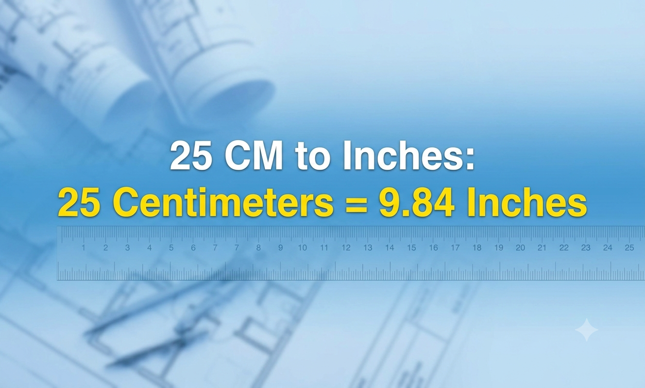 25 cm in inches