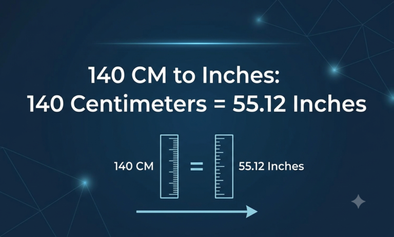 140cm to inches