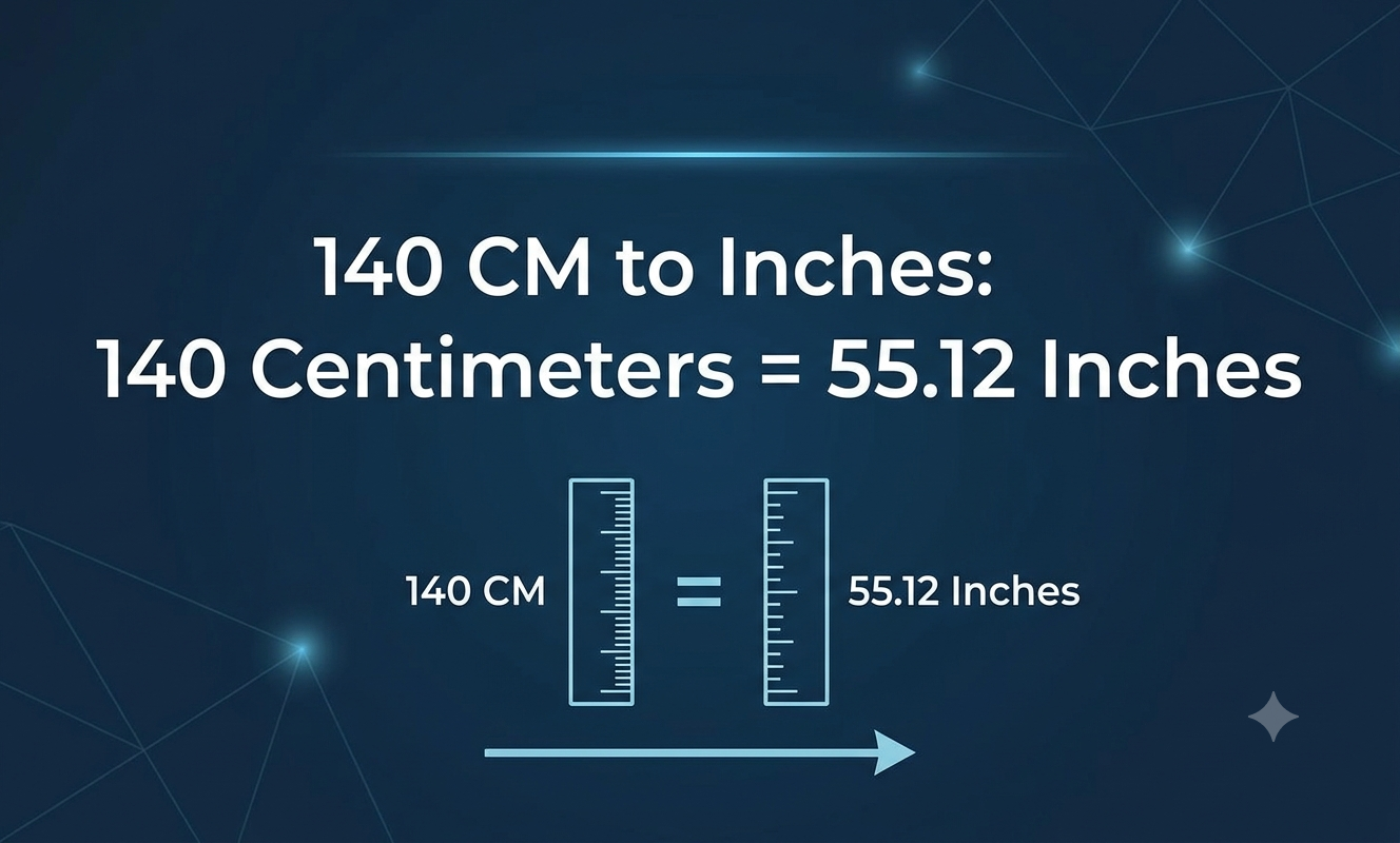 140cm to inches