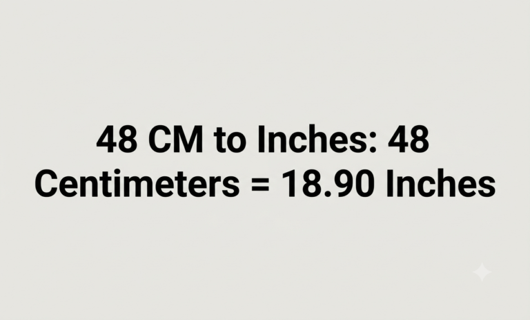 48cm to inches