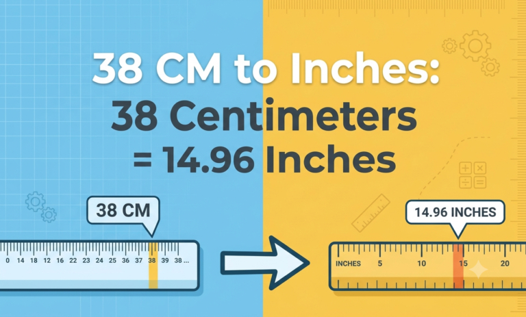 38cm in inches