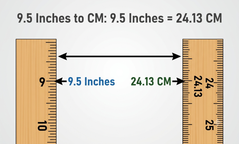 9.5 inches to cm