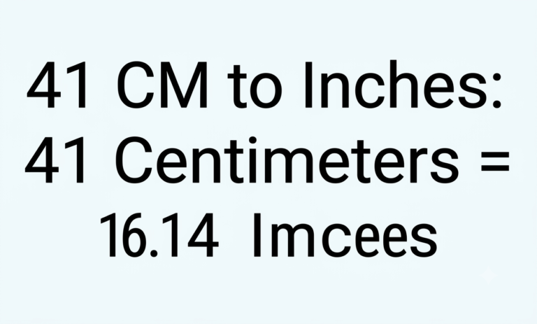 41 cm to inches